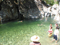 The Gorge at Big sur - cool swimming hole. You could hike up stream for some other swimming holes but this one is the best