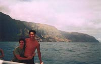 Steve and Natty on the Na Pali Coast