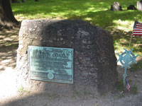 Samuel Adams grave site - there were people buried there from the 1700s - wild