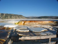 Mammoth Hot springs in Yellowstone National Park (YNP)