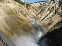 The Yellowstone Grand Canyon - right above lower falls