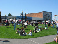 Farmers market get together in Arcata