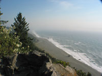 This is along the drive throught the Redwood National Park - high on the cliff with grand pacific views