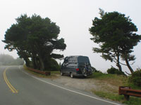 This was our last camping spot in California - right on the coast in Crescent City - prolly the best free camping spot we could find