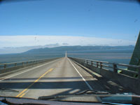 Leaving Oregon and crossing the Bridge to Washington - yup - thats Washington over there